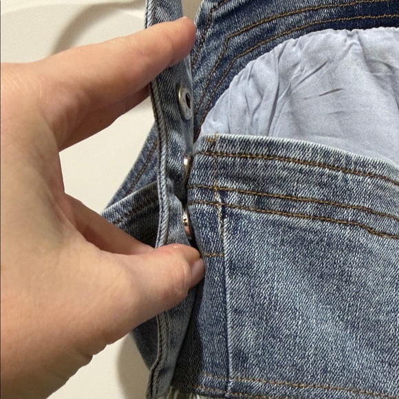 Versatile Denim and Plaid Maxi Dress - Picture 6 of 11